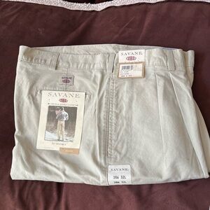 Men Khaki Pants are Original Khaki Classics by Savane. They are new with tags.